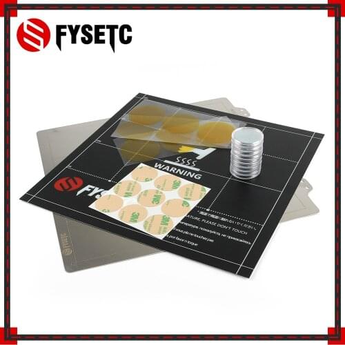 220x220mm Spring Steel Sheet +Magnet + Sticker For Being Magnetic Hot Bed Build Surface Plate For Wanhao i3 Anet A8 A6 Ender 5