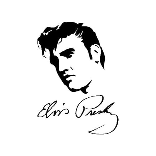 Rock Motorcycle Sticker Decal Car Sticker Personalized Pvc Sticker Suitable for Various Models Black/White, 18CM * 13CM