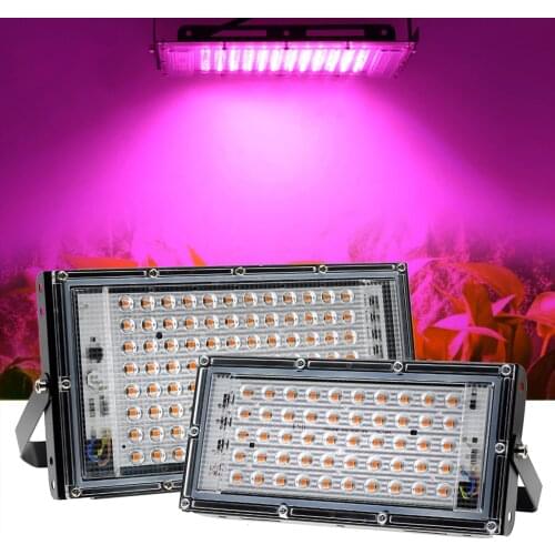 Full Spectrum Plant Growth Light 50W 100W US EU Plug LED Grow Lights For Indoor Plants Flowers Greenhouse Seedlings Growth