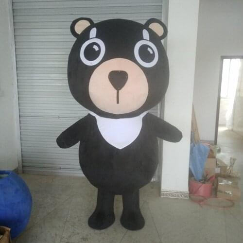 Mascot Cartoon Doll Props Show Clothes Little Black Bear Cloak White Bear Halloween Carnival Fancy Party Cosplay Props Toys