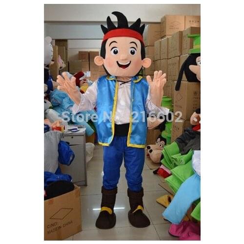 High quality New Jake mascot Neverland narrowly Pirate fancy adult size cartoon mascot costume