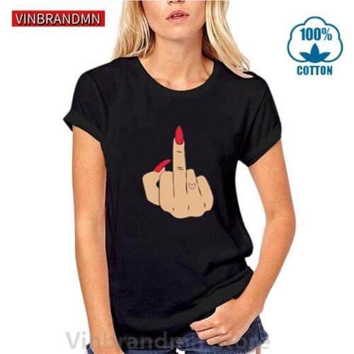 Female Middle Finger Up T shirt women Mood Middle Finger T-shirt Camisa Femme Funny Despise tee shirt Diss tshirt Lady camisetas