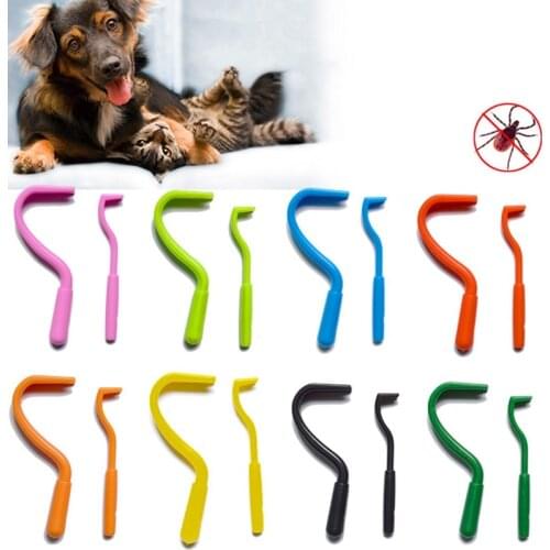 2PCS Fleas Lice Twister Hook Tools Dog Cat Pet Cleaner Pet Supplies Tick Remover Tool Tweezers Puppies Dog Grooming Accessories