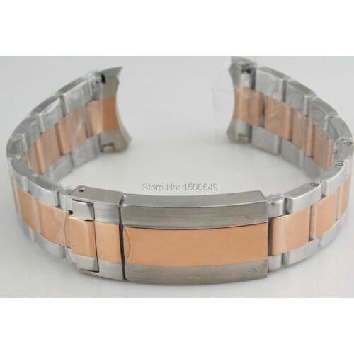 20mm 316L stainless steel-golden bracelet fit 40mm mens watches
