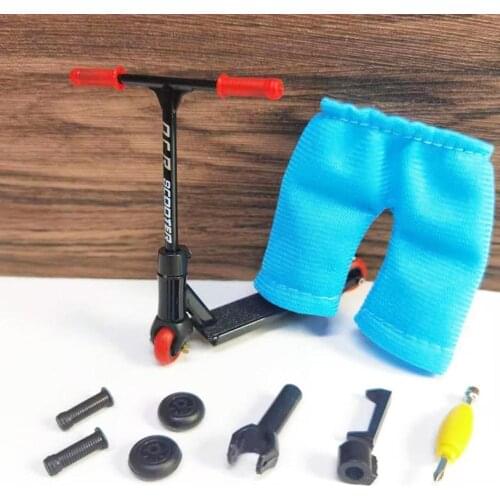 2021 Alloy Finger Scooter Finger Board Accessories Mini Skateboard Finger Toy Mini Scooters Tools Kids Birthday Gifts