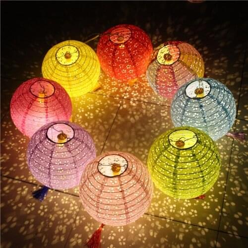 4-6-8-10-12-14-16inch Hollow Out Round Paper Lantern Wedding Birthday Party Home Bedroom Living Room Decoration Colorful Lampion