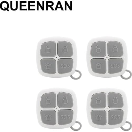 4pcs GS-RMC08 Wireless Keyfob Remote Controller For G90E, G90B, G90B PLUS Wifi GSM Burglar Alarm Systems