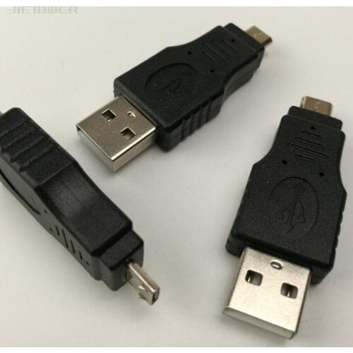 500pcs/lot High Speed USB 2.0 Male to Micro USB male Converter Adapter Connector Male to male Classic Simple Design In stock