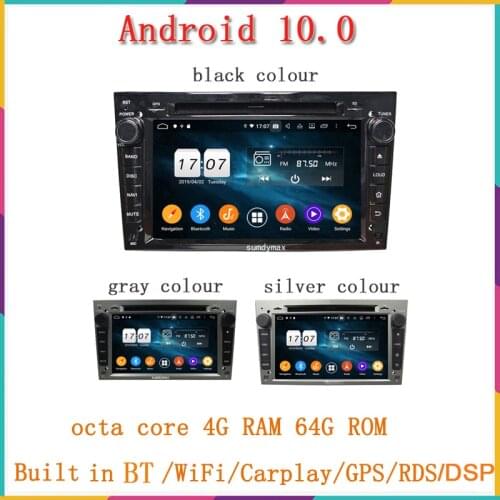 2 Din Android 10.0 Car DVD GPS Navigation Autoradio for Opel Astra H G J Antara VECTRA ZAFIRA Vauxhall with CAN-BUS WIFI OBD