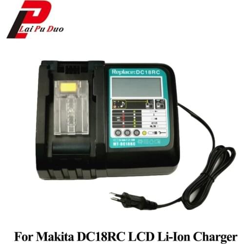 DC18RA DC18RC 6A Rapid Charger For MAKITA Lithium-Ion Battery BL1830 BL1850 BH1220 BH1220B, BH1220C BH1420 BL1815 BL1840