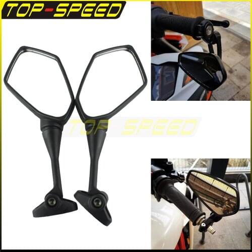 Motorcycle Rear View Mirrors Black Side Mirror For HONDA CBR600 F4I 01-07 CBR900 CBR929 CBR954 98-03 CBR1000 04-07