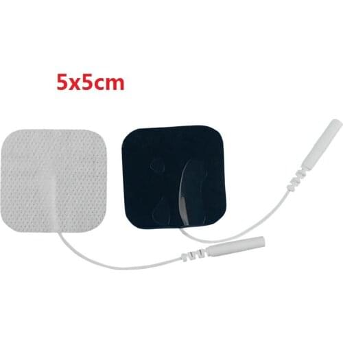 Square Reusable Self Stick Gel TENS Unit Electrodes 5*5cm / 4*4cm Electrode Pads amazing adhesion for TENS/ems truMedic Massage