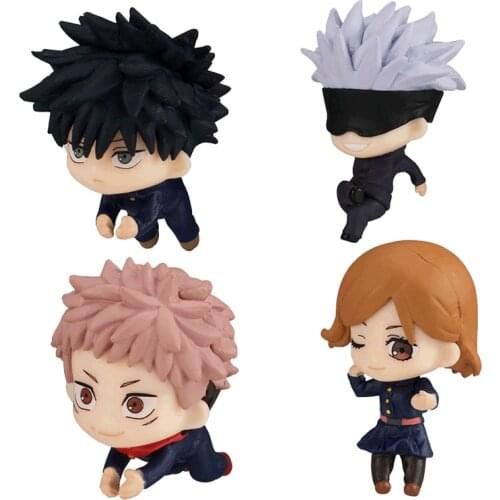 Anime Jujutsu Kaisen Figure Yuji Itadori Fushiguro Megumi Kugisaki Nobara Figurine Action Figure Collectible Model Toys for Kids