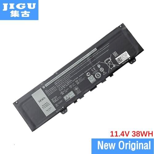 JIGU 11.4V 38WH For DELL F62G0 RPJC3 Original Laptop Battery For Inspiron 13 5370 7370 7373 7380 7386 For Vostro 5370