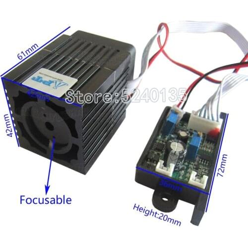 Quality Super stable Focusable 300mW 532nm green laser module Stage Light RGB Laser Diode Compact Design/TT L DC 12V input