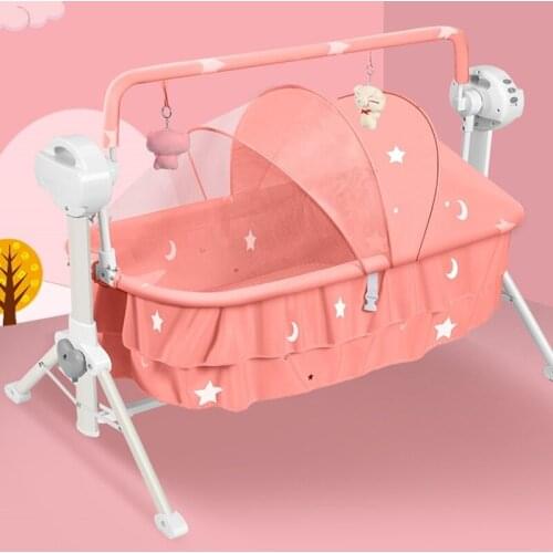 Baby Cradle Crib Shaker Electric Intelligent Swing Automatic Bed Newborn Rocking Chair Cadeira Balanco Kids Beds BK50YY