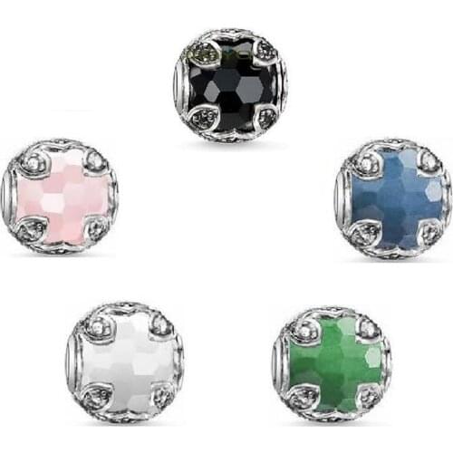 Fashion X Shape Lotus Karma Beads Fit Bracelet Necklace, Thomas Style DIY Bead 925 Sterling Silver Ts Jewelry Gift for Women Men