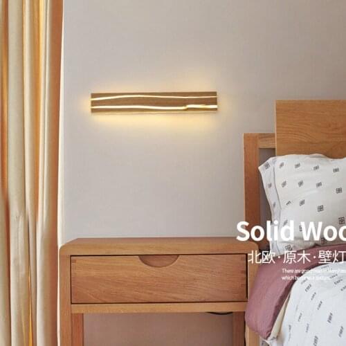 Loft stone crystal wall lamp nordic decoration home bedroom light wood corridor bedroom bedside living room espelho home deco