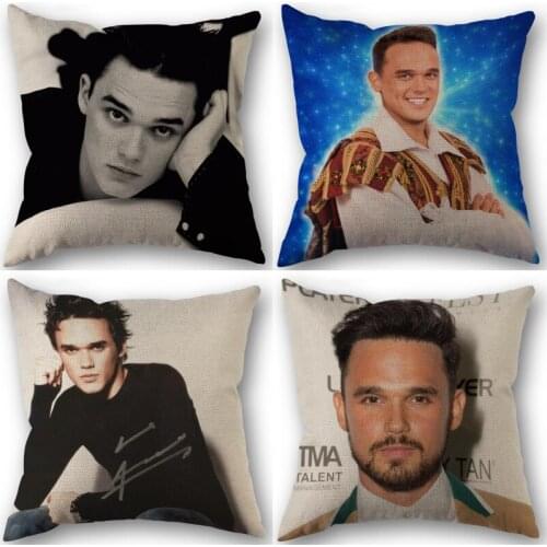 Custom Gareth Gates Pillowcase Home Textile Cotton Pillow Covers Wedding Decorative Pillow Cover Square 45x45CM 0603
