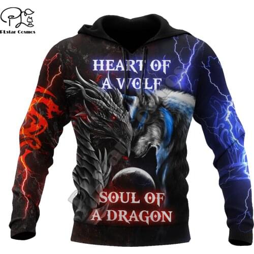 PLstar Cosmos Animal Wolf Hunting Fenrir Tattoo Tracksuit Pullover NewFashion 3DPrint Men/Women Casual Jackets Zipper Hoodies 12