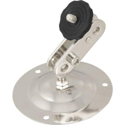 Silver Tone Wall Mount Metal CCTV Camera Camcorder Bracket Stand 4 "