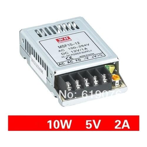 Super thin 10W/5V/2A DC voltage switch power supply MSF-10-5