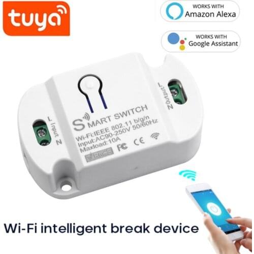 Tuya 16A Wifi Smart Switch Timer Wireless Switches Smart Home Automation Remote Voice Control Work With Tuya Alexa Google Home