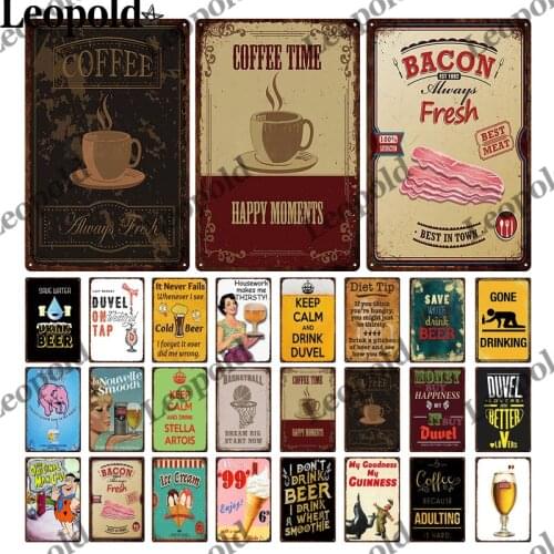 Wine Bottle Metal Plaque Vintage Wine Glass Bar Wall Sticker Metal Poster Tin Label Ktv Bar Home Decoration