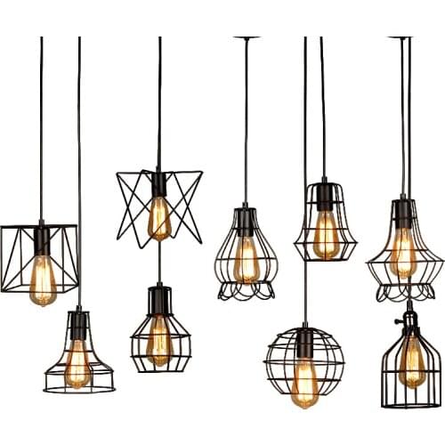 Vintage Light Fixtures LED Hanging Lamp Bedroom Pendant Lights Simple Kitchen Restaurant Luminaire Suspendu Indoor Lighting