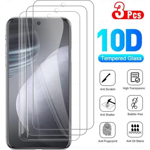 3Pcs Full Cover Protective Glass For Cubot X50 Tempered Glass For Tobot X 50 Cu Bot 50X 6.67" 2021 Phone Screen Protector Film