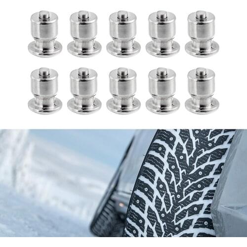 100 pcs Winter Tire Spikes Car Tires Studs Screw Snow Spikes Wheel Tyre Snow Chains Studs For Auto Car Motorcycle SUV ATV Truck