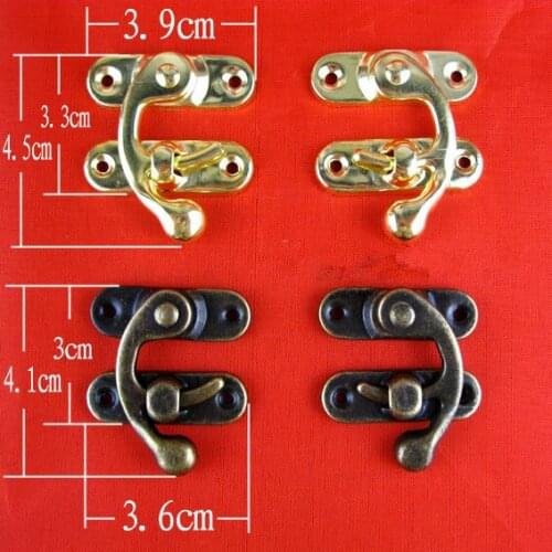 39*45mm A025 luggage hook horns metal packaging bags luggage accessories antique metal buckle clasp lock Wholesale