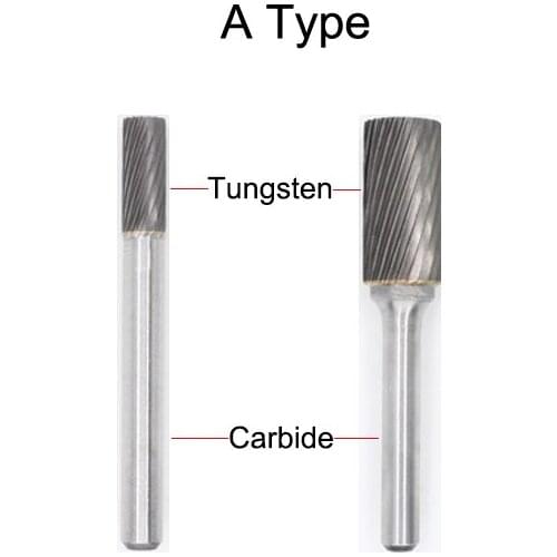 A1225M06 4213 12mm A1425M06 4214 14mm A1625M06 4215 16mm Power Tool Tungsten A-Type Single Groove Cut Grinding Rotary Rasp File