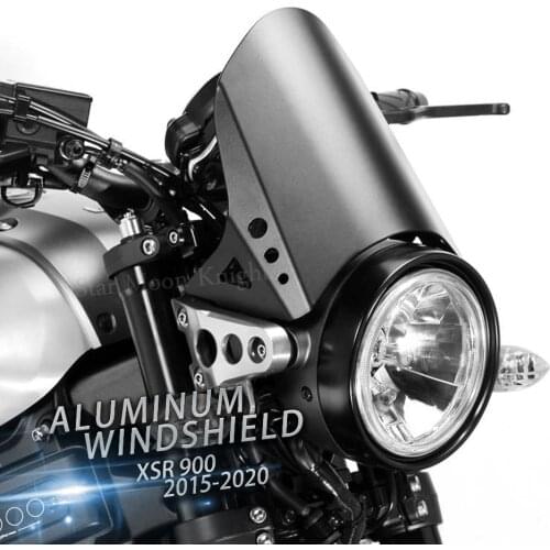 Motorcycle Accessories Aluminum Windscreen Windshield Wind Shield Deflector For YAMAHA XSR 900 XSR900 2015 - 2018 2019 2020