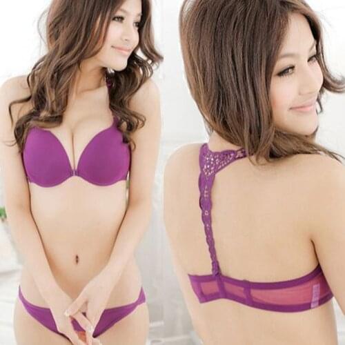 New sexy smooth embroidery front buckle women push up bras for women thin cup brassiere lace intimate bralette lingerie lady