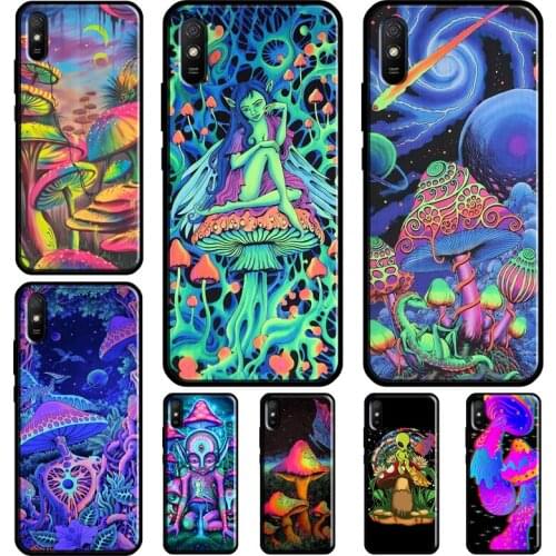 Weird Trippy Mushroom Psychedelic Art Case For Redmi Note 10 Pro Cover For Redmi Note 9 8 Pro 8T 9S Coque For Redmi 9C 9A 9T 8A