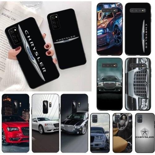 CUTEWANAN fashion racing car Chrysler Black Soft Phone Case for Samsung S20 plus Ultra S6 S7 edge S8 S9 plus S10 5G lite 2020