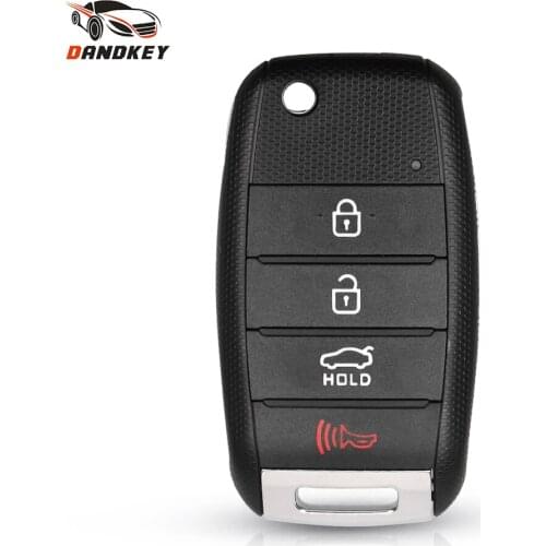 Dandkey TOY40 Uncut Blade Replacement Flip Folding Remote Key Case Shell For KIA K2 K3 K5 2013 2014 Cerato Forte Key Car Entry