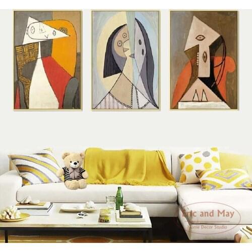 HD Print Retro Abstract Illustration Poster Canvas Painting Printed On Wall Art Picture For Living Room Home Decor