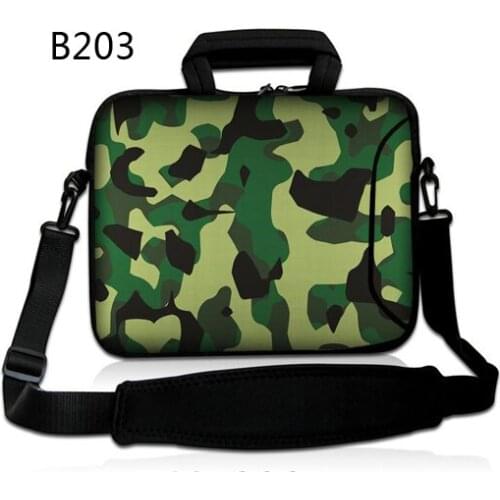 Camouflage Laptop Bag 13 14 15 15.6 Inch For Macbook Air Pro Notebook Computer Case Dell Sleeve Women Men Shoulder Handbag