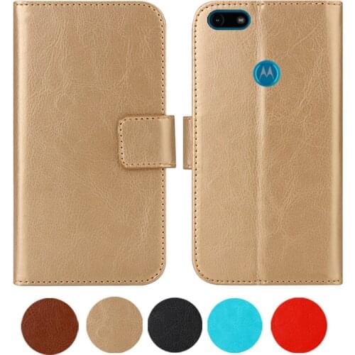 Leather Case For Motorola Moto E6 Play 5.5" Flip Cover Wallet Coque 2019 Phone Cases Fundas Etui Bags Retro Magnetic Fashion