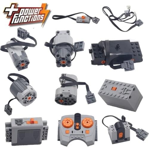 Technical Parts Building Block Motor Compatible Technical Mechanical Group MOC Splicing PF High-tech Upgrade Motors