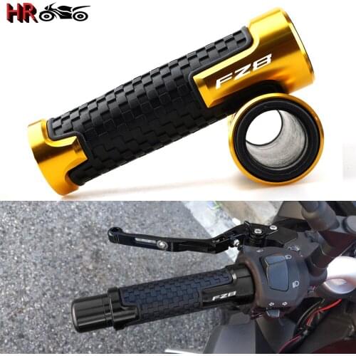 Newest 7/8" 22mm Motorcycle CNC Racing Handle Grips For YAMAHA FZ8 FZ8R FZ8S 2011 2012 2013 2014 2015 2016 Rubber Handlebar Grip
