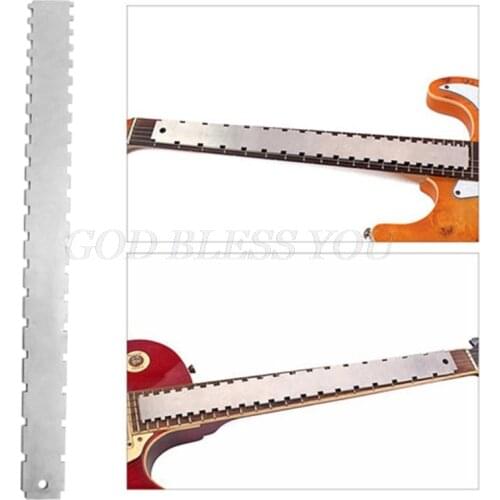 2020 New Guitar Neck Notched Straight Edge Luthiers Tool for Most Electric Guitars Frets Drop Shipping