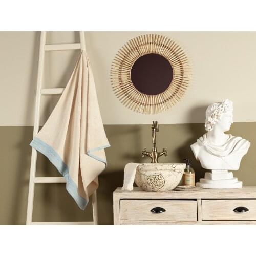 OceanLand Natural Hand Towel 70x140 cm Home Bathroom Cotton Absorbent Soft Colorful Blue White Red Patterned