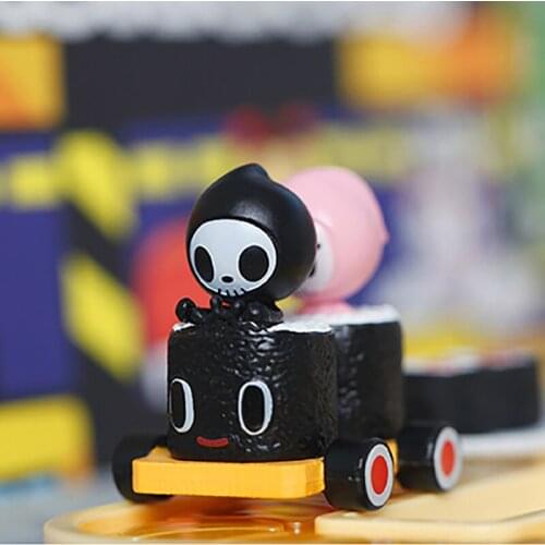 Original Tokidoki Mini Sushi Cart Family Blind Bag Gift Trend Toy Mini Cute Doll Collections