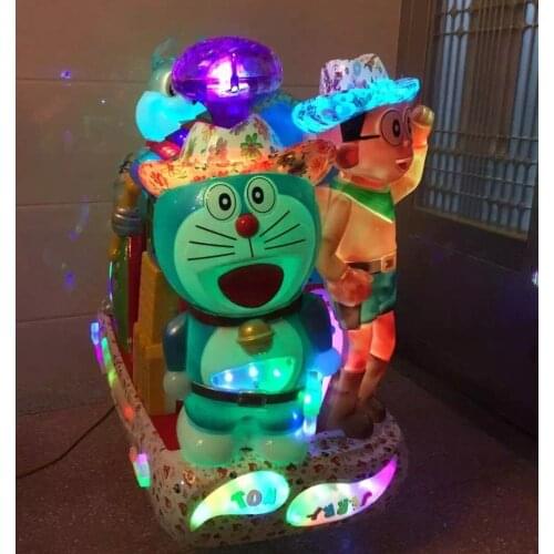Plastic coin operated kiddie rides , swing machine-doraemon