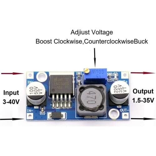 LM2596s DC-DC step-down power supply module 3A adjustable step-down module LM2596 voltage regulator 24V 12V 5V 3V