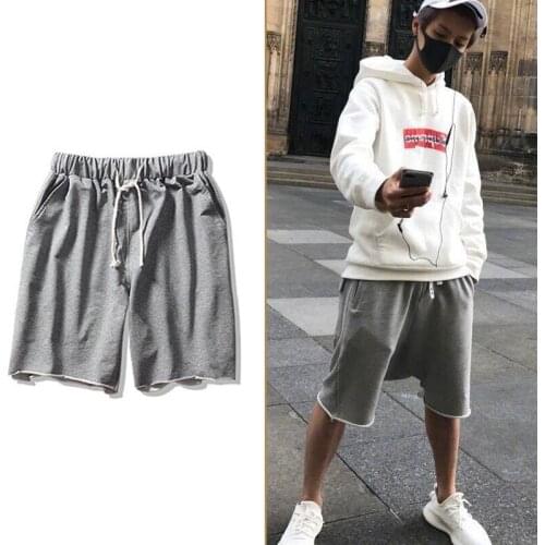 Casual shorts crimping sport short men fashion summer beach short pants cotton With pocket plus size joggers fitness short homme