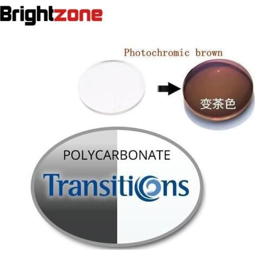 Polycarbonate Progressive Photochromic No Line CR-39 prescription lenses [only single vision(Sphere), don't have astigmatism]